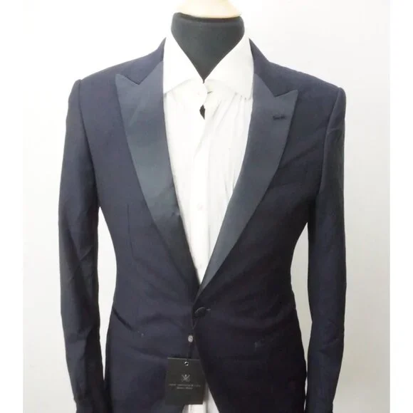 John Varvatos Navy Blue Bleecker St Tuxedo Jacket Sz 42RBrand New
